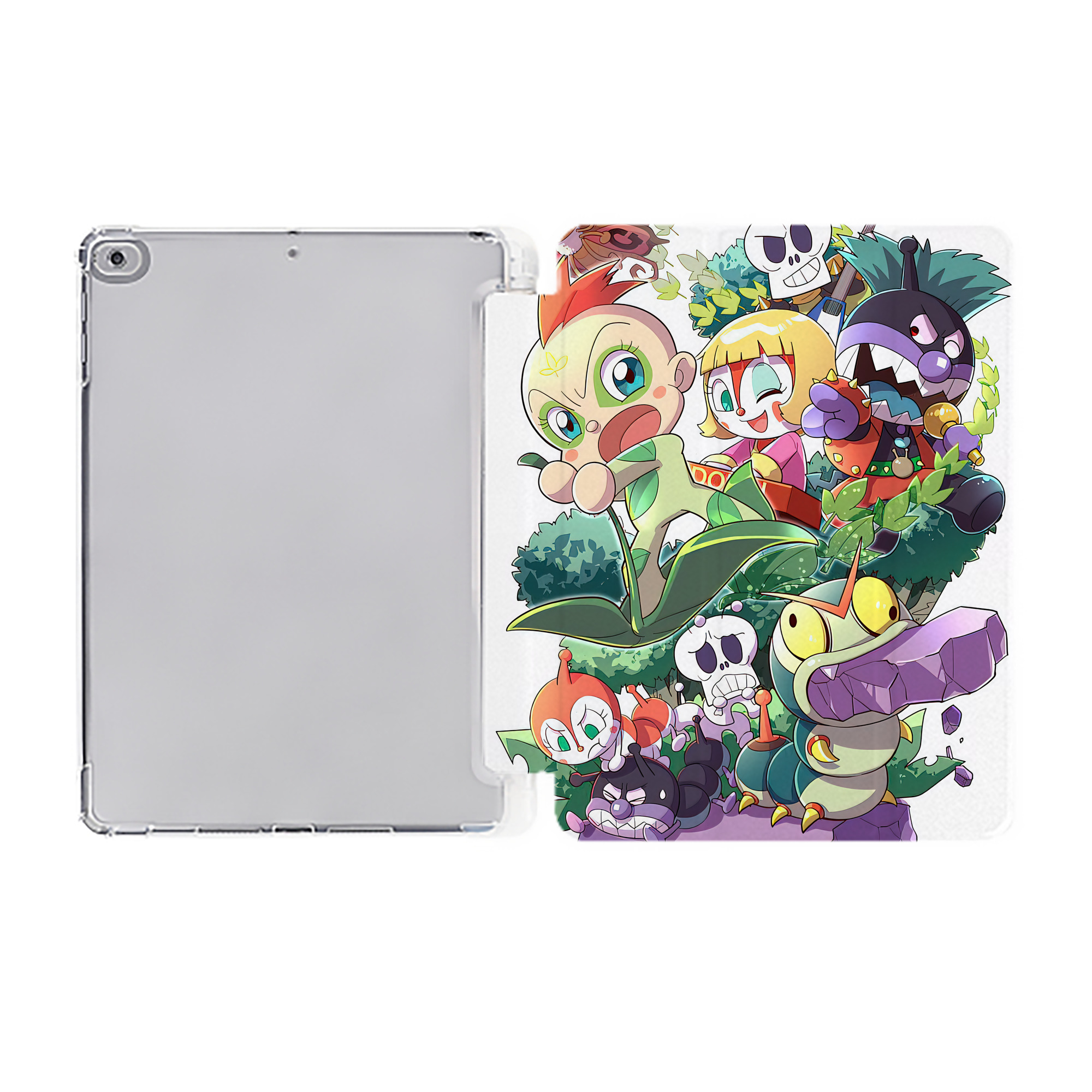（画像用） アンパンマン Anpanman IPad ケース ペン収納付き 三つ折りスタンド PUレザー×シリコン 対応機種9.5/10.5/10.9インチ